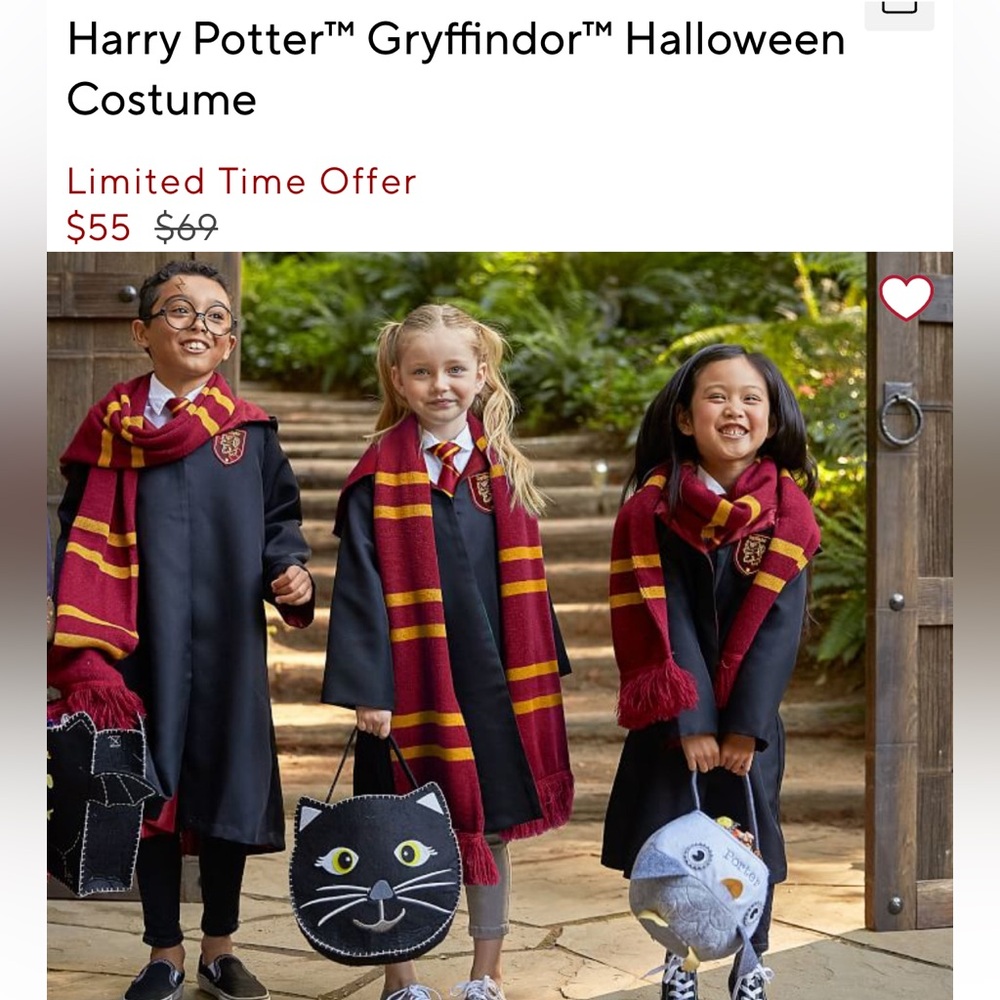 Harry Potter costume PLUS light up wand!